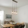 Mała lampa wisząca Asher II - 1 źródło światła industrialna szkło i stal antyczny pewter KL-ASHER-MP-AP Kichler